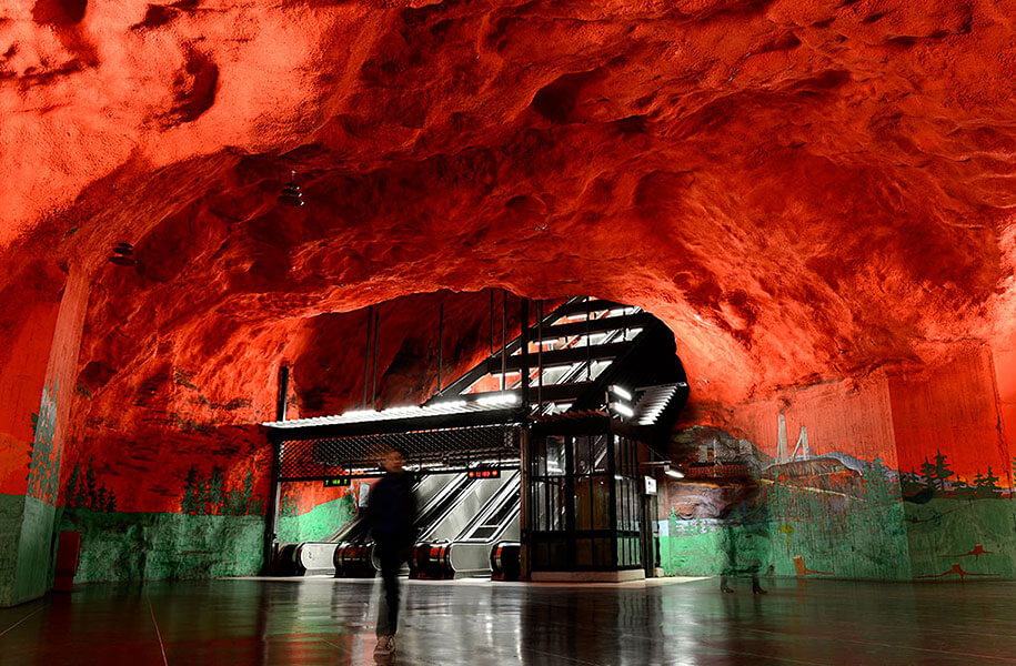 欧洲地铁  瑞典 斯德哥尔摩 Central Stockholm station