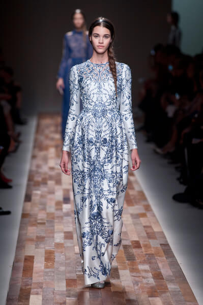 蓝色服饰 Paris Fall 2013 - Valentino 