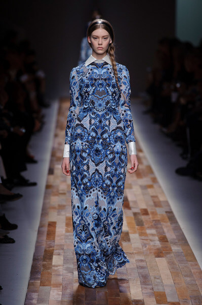 蓝色服饰 Paris Fall 2013 - Valentino 
