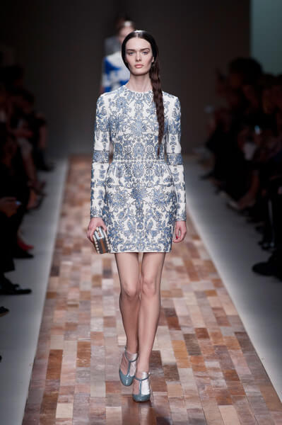蓝色服饰 Paris Fall 2013 - Valentino 