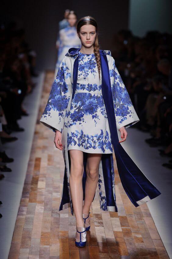 蓝色服饰 Paris Fall 2013 - Valentino 