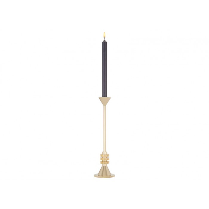 Tom Dixon Cog Candle Holder Medium 黄色金属烛台